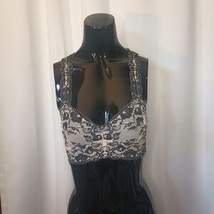 Intimately Free People Wild Roses Galloon Bralette XS Fairy Grunge Romantic